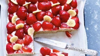 Photo of Erdbeer-bananen-kuchen