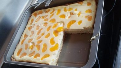 Photo of Käsekuchen mit mandarinen vom blech