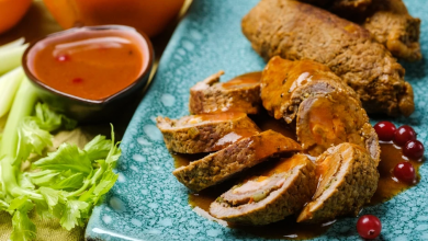 Photo of Gefüllte rindsrouladen in rotweinsauce