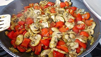 Photo of Zwiebel – paprika – champignon – pfanne