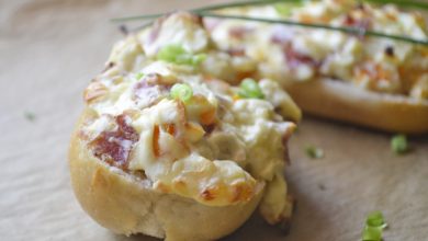 Photo of Baguette mit frischkäse überbacken