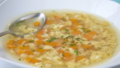 Photo of Gemüsesuppe mit ei