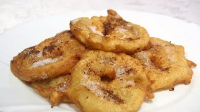 Photo of Apfelringe gebacken