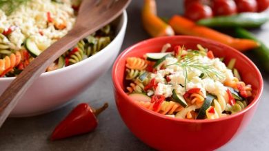 Photo of Mediterraner nudelsalat mit olivendressing