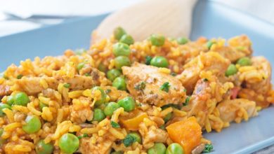 Photo of Paella mit huhn und gemüse