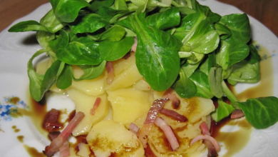 Photo of Kartoffel – Vogerlsalat mit speck und kernöldressing