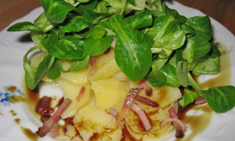 Photo of Kartoffel – Vogerlsalat mit speck und kernöldressing