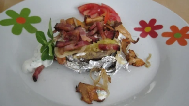 Photo of Ofenkartoffel mit sauerrahm