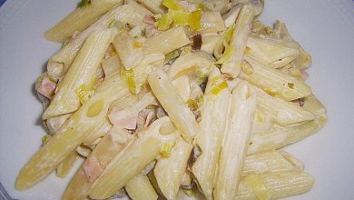 Photo of Makkaroni mit Spargel und Pilzen