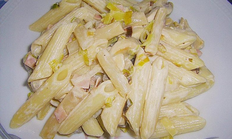 Photo of Makkaroni mit Spargel und Pilzen