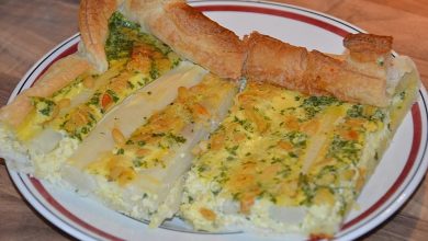 Photo of Spargelkuchen mit Pinienkernen