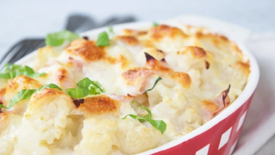 Photo of Karfiol mit schinken und käse überbacken