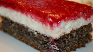 Photo of Himbeer-mohn-schnitte