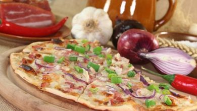 Photo of Flammkuchen mit speck