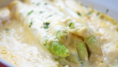 Photo of Spargel mit käse überbacken