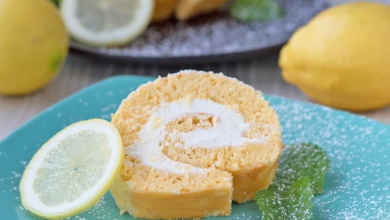 Photo of Biskuitrolle mit puddingfülle