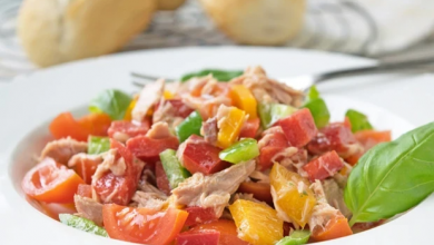 Photo of Thunfischsalat mit joghurt dressing