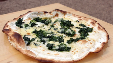 Photo of Flammkuchen mit spinat