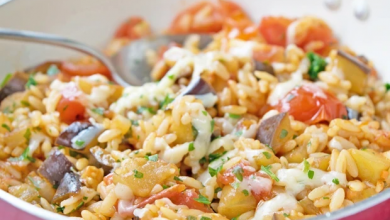 Photo of Kritharaki gemüsepfanne