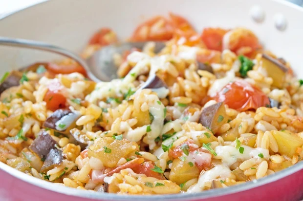 Photo of Kritharaki gemüsepfanne