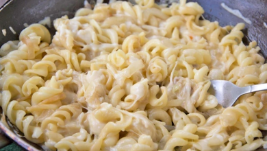 Photo of Zwiebel-käse-nudeln