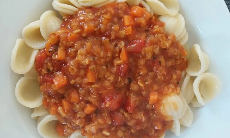 Photo of Rote-Linsenbolognese