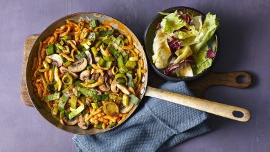 Photo of Schnelle Spätzlepfanne mit Pilzen und Lauch