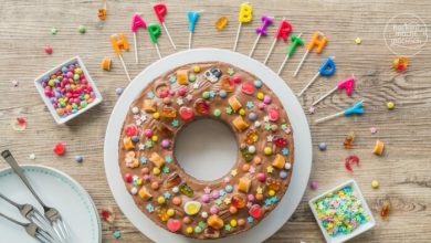 Photo of Marmorkuchen-Geburtstagskuchen für Kindergeburtstage