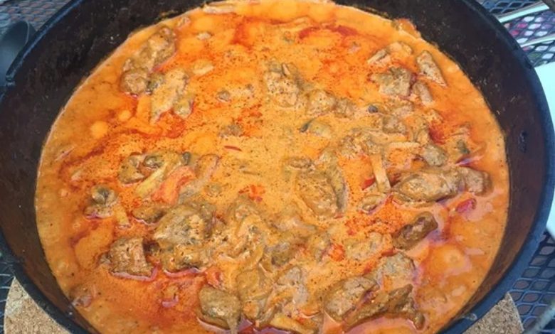 Photo of Gyros in Metaxa aus dem Dutch Oven