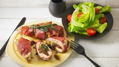 Photo of Gefüllte Hähnchenbrust im Schinkenmantel