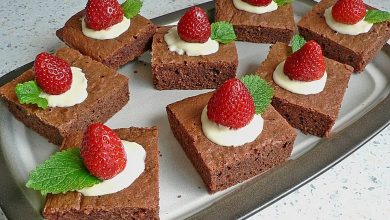 Photo of Erdbeer – Brownies