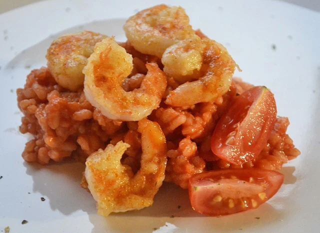Photo of Tomatenrisotto mit shrimps