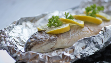 Photo of Forelle in alufolie