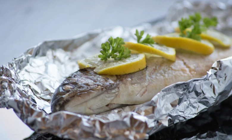 Photo of Forelle in alufolie