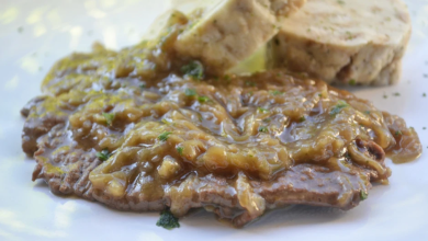 Photo of Rindsschnitzel mit zwiebelsosse aus dem schnellkochtop