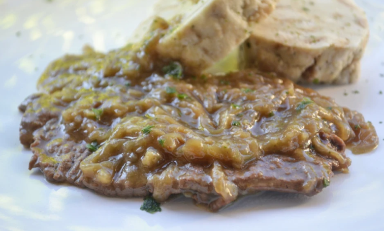 Photo of Rindsschnitzel mit zwiebelsosse aus dem schnellkochtop