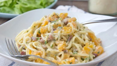 Photo of Kürbis-spaghetti