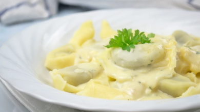 Photo of Selbst gemachte käse-sosse mit tortellin