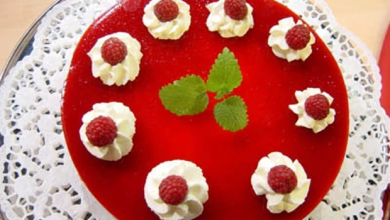 Photo of Mohn-topfentorte mit himbeeren