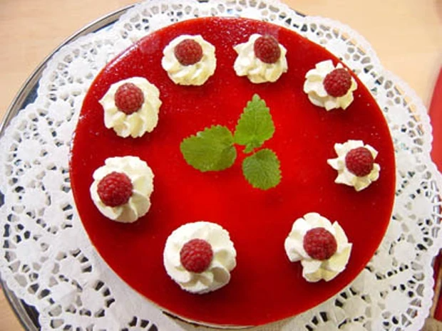 Photo of Mohn-topfentorte mit himbeeren