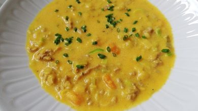 Photo of Kürbissuppe mit Porree