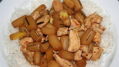 Photo of Hähnchen-Spargel-Pfanne