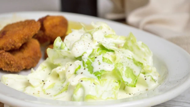 Photo of Eisbergsalat mit joghurt
