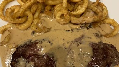 Photo of Hüftsteak in einer feinen Cognac – Sahne – Soße