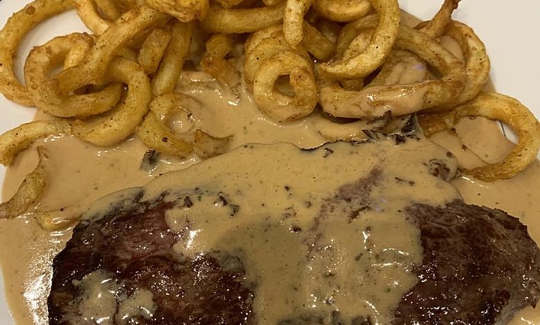 Photo of Hüftsteak in einer feinen Cognac – Sahne – Soße