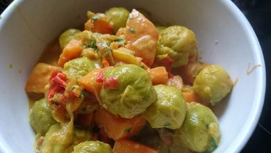 Photo of Süßkartoffel-Rosenkohl-Curry