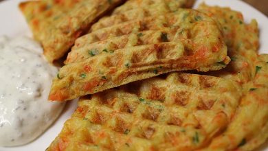 Photo of Herzhafte Kartoffel-Möhren-Waffeln