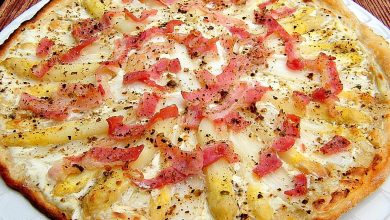 Photo of Spargelflammkuchen