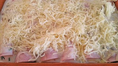 Photo of Schinken-Hack Röllchen mit Käsebéchamel