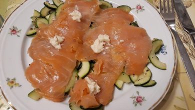 Photo of Gebratene Zucchini mit Räucherlachs